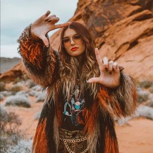 REVOLVE X house of Harlow faux fur coat